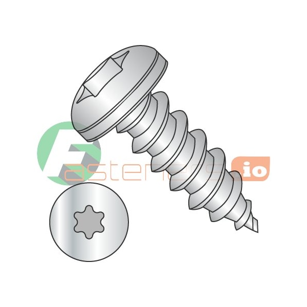Newport Fasteners Sheet Metal Screw, #14 x 1 in, 18-8 Stainless Steel Pan Head Torx Drive, 1250 PK 911517 - main
